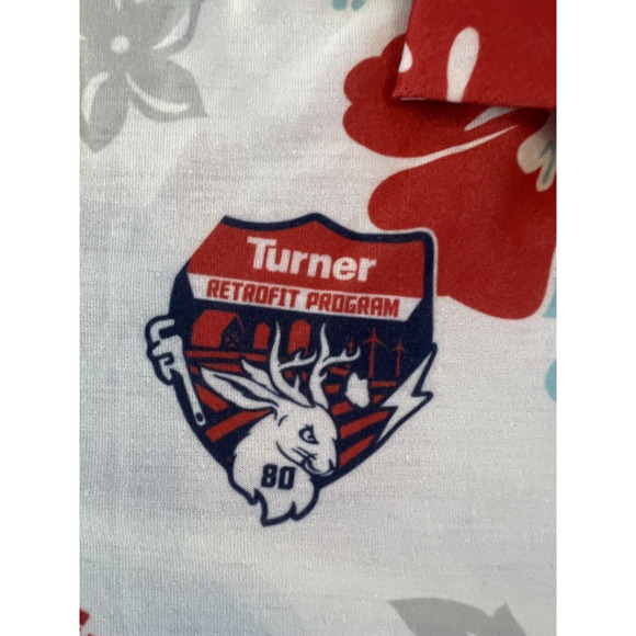 Krazy Klothes Hawaiian White with Red Flower Turner Retrofit Program Mens 3XL - Picture 6 of 10